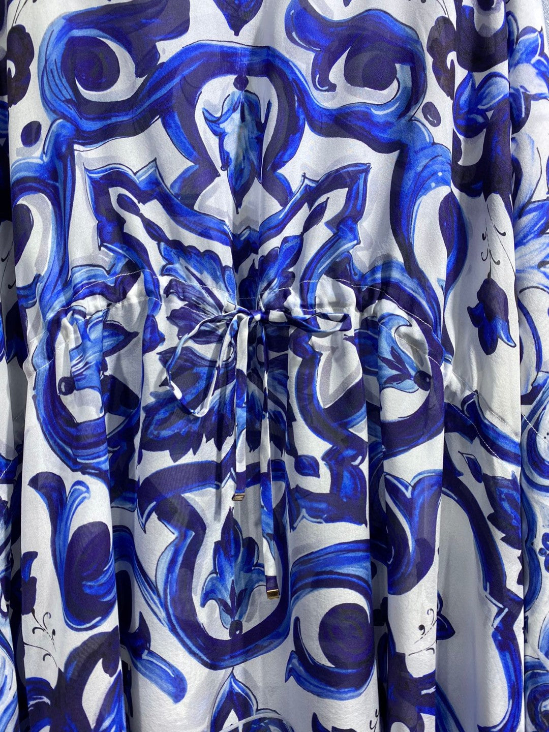 Luxury Designer Women Summer Print Silk Short Kaftan Dress 2023 Runway Fashion