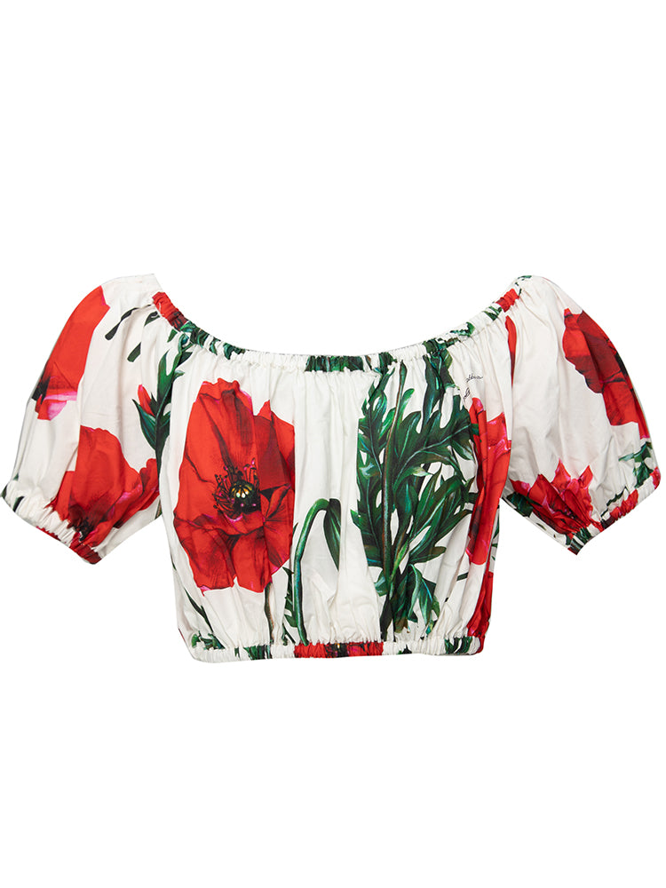 Summer Runway Fashion Cotton Skirts Women's Vacation Floral print Elegant Long Skirts