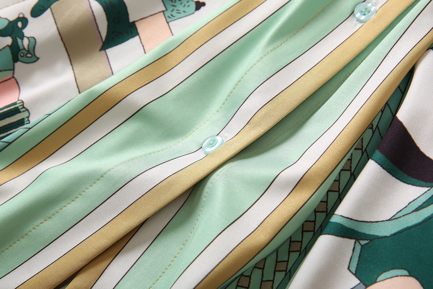 HIGH QUALITY Designer Inspired Summer Women Long Green Beach Kaftan Dress Casual Print Cardigan Long Outerwear in Oversize