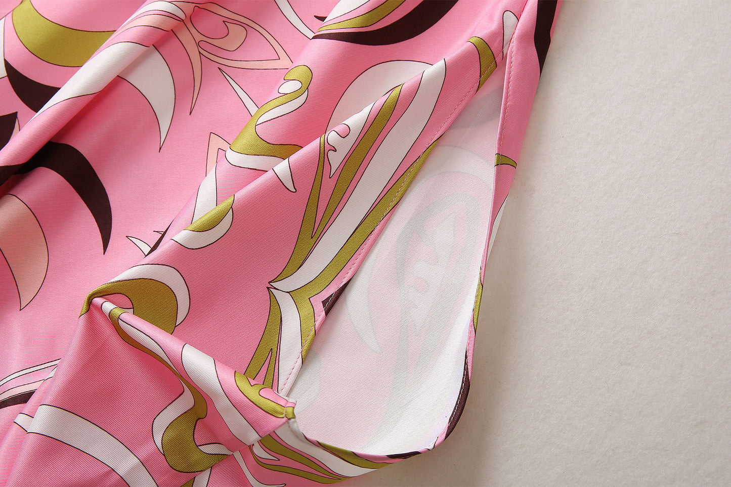 HIGH QUALITY Fashion Summer Women Print Kaftan Dress Loose Maxi Plus Size Beach Outerwear In Pink 2023