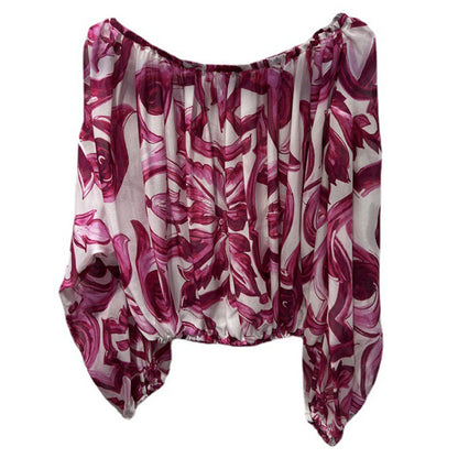 HIGH QUALITY Luxury Fashion Women Off-Shoulder Silk blouse and Cotton Maxi Skirt Summer Set For Female 2023