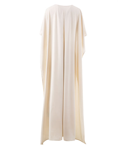 Long Dress Designer High Quality Summer New Women Fashion Casual Vintage Elegant Celebrity Party Gorgeous Cloak Sleeves Dresses