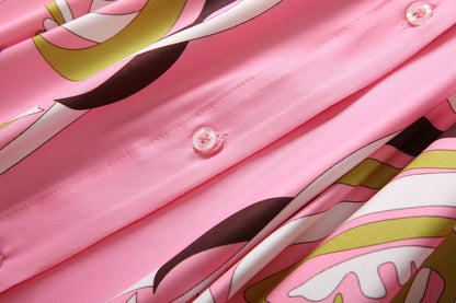 HIGH QUALITY Fashion Summer Women Print  Kaftan Dress Loose Maxi Plus Size  Beach Outerwear In Pink 2023