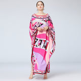 High Quality Women Dress Luxury Designer Arab Kaftan Long Dress Autumn Fashion Bohemian Print Loose Elegant Maxi Dress