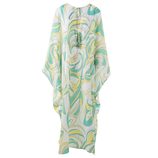 Designer Inspired Women Summer Print Cover-up Caftan Maxi Dress in Plus Size