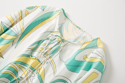 Designer Inspired Women Summer Print Cover-up Caftan Maxi Dress in Plus Size