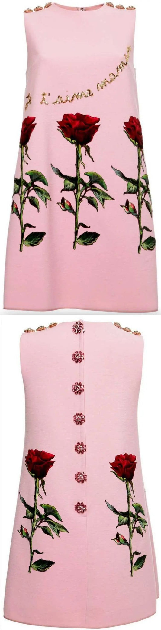 Women Mini Dress Fashion Shift Dress in Pink
